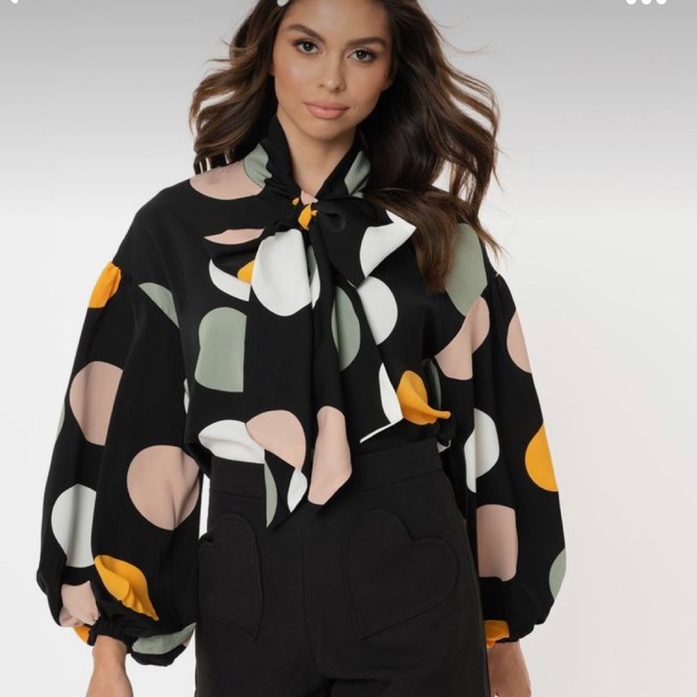 Large polkadot professional shirt